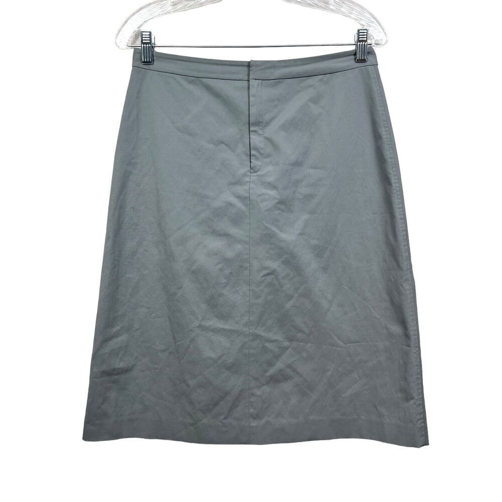 Banana Republic A Line Skirt Stretch Back Zipper Vent Gray Women Size 6*